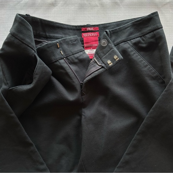 🆕 Merona Black Ankle Length Stretch Dress Pants Size 6 - Picture 9 of 15